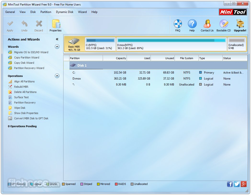 Minitool Partition Wizard 9 1 Download
